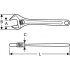 Image du produit : Clé à molette - ouverture 62mm - longueur 600mm "Expert by Facom" | E117906