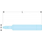 Image du produit : Embout de vissage - PZ1 - (série 1) pour vis cruciforme Pozidriv - longueur 50mm Facom | ED.111
