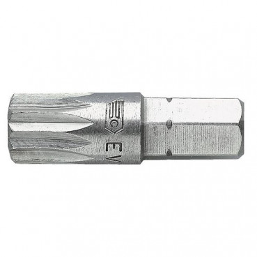 Embout de vissage pour vis à empreinte denture multiple XZN - longueur 25mm Facom | EV.105