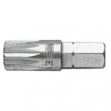 Embout de vissage pour vis à empreinte denture multiple XZN - longueur 25mm Facom | EV.110