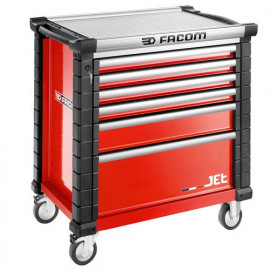 Servante d'atelier Facom JET 6 tiroirs - 4 modules d'outils par tiroir - couleur rouge | JET.6M4A