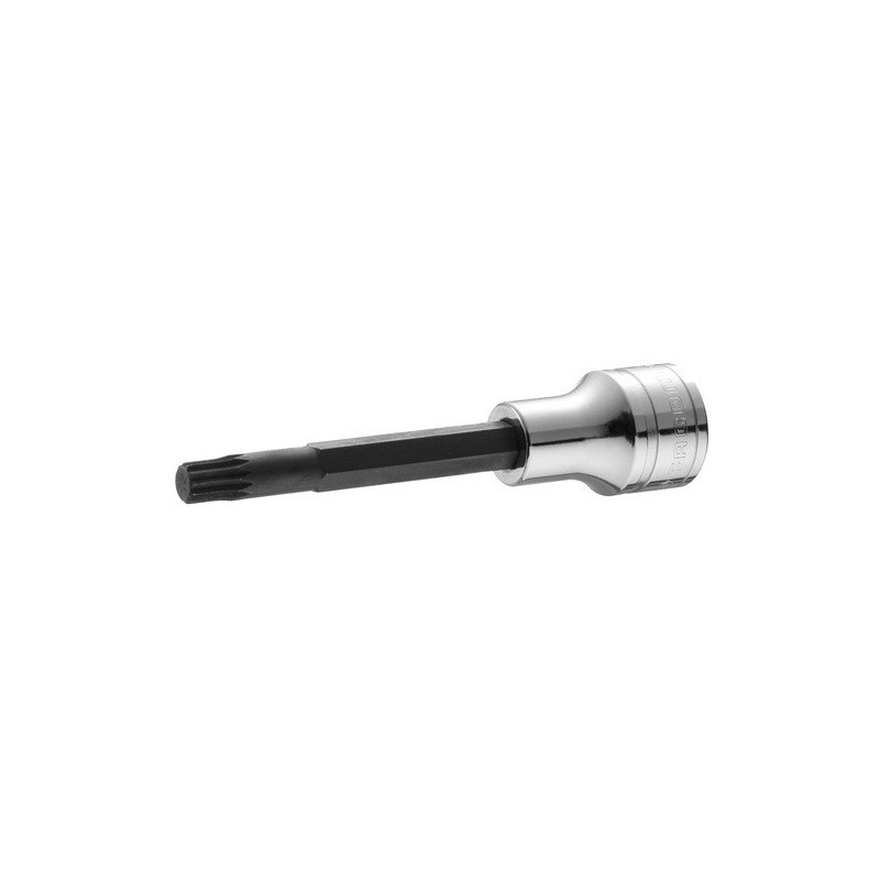 Douille Tournevis Facom 1/2" embout long et extra-long à denture multiple XZN - couleur noir(e) - M6mm - longueur 100mm | SV.6LB