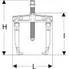 Image du produit : Extracteur auto-serrant - pour prise extérieure - arrache roulement griffes larges - de 15 à 50mm - 0.9 tonnes Facom | U.301P