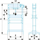 Image du produit : PRESSE HYDRO-PNEUMATIQUE 50 tonnes - 1180mm Facom | W.450PNA