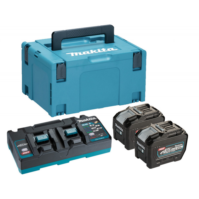 Makita 18V Energy Kit avec double chargeur et quatre batteries 5 Ah