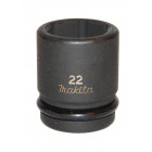 Image du produit : Douille pour carré d'entraînement de 1/2" - diamètre 22mm - longueur totale 38mm Makita | 134851-0