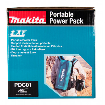 Support dorsal pour 4 Batteries 18 Volts - sans fil Lithium (Li-Ion) - PDC01 - poids 5,7kg Makita | 191A64-2