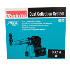 Image du produit : Système d'aspiration DX14 - capacité réservoir poussière 0,4 litres - 1 pièce(s) Makita | 191E60-4