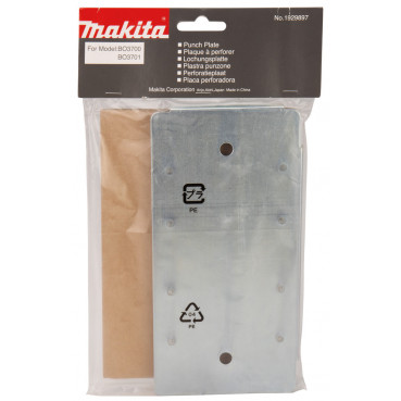 Plaque à perforer permet de percer des trous dans du papier abrasif pour les ponceuses vibrantes en métal pour ponceuses vibrantes - 1 pièce(s) Makita | 192989-7