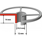 Image du produit : Guide à copier pour RP0910 et RP1110C - diamètre 12mm - diamètre intérieur 10,5mm Makita | 193332-3