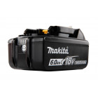 Image du produit : Batterie Makita Makstar Lithium (Li-Ion) 18 Volts - sans fil / 6 Ah - BL1860B ( témoin de charge intégré ) - poids 0,66kg | 197422-4