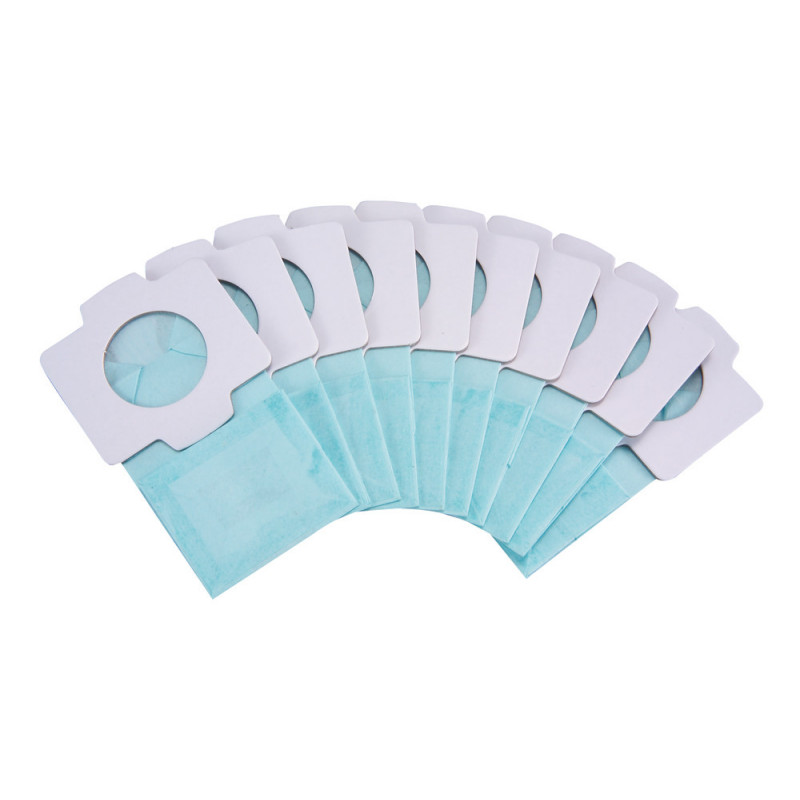 filtres papier anti-bacterien pour aspirateur Makita 10 sacs papier à poussière compatibles avec aspirateurs sans fil CL072D, CL104D, CL107FD, CL121D, BCL142, BCL182, DCL142, DCL182, DCL282F | 198744-5