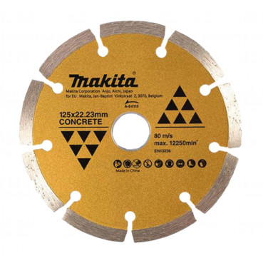 Disque diamanté 125mm coupe à sec - diamètre 125mm - alésage 22,23mm - Hauteur segment 7mm Makita | A-84115