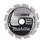 Image du produit : Lame de scie circulaire, Makforce T.C.T, 190 x 30mm 12 dents - diamètre 190mm - coupe-saignée 2mm Makita | B-08224