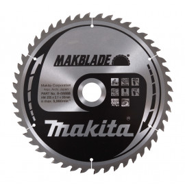 Lame scie circulaire, makblade t.c.t, 255 x 30mm 48 t - diamètre 255mm - coupe-saignée 2,1mm - 48 dents Makita | B-08888