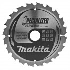 Image du produit : Lames carbures "Specialized" bois avec clous, pour scies circulaires - diamètre 185mm - alésage 30mm - coupe-saignée 2mm - 20 dents Makita | B-09416