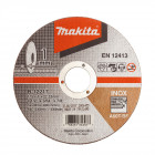 Image du produit : Disques à tronçonner le métal et l'inox pour meuleuse - diamètre 115mm - épaisseur 1mm - alésage 22,23mm - 5 pièce(s) - grain A60T - 41 Makita | B-12217