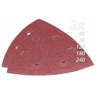 Image du produit : Assortiment triangle abrasif pour BOIS - largeur 94mm - grain 60 / 80 / 120 / 180 / 240 - 10 pièce(s) Makita | B-21618