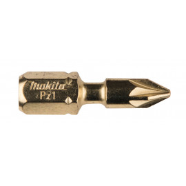 Embout de vissage Impact Gold, PZ1, 25mm par 2 - longueur totale 25mm Makita | B-28444