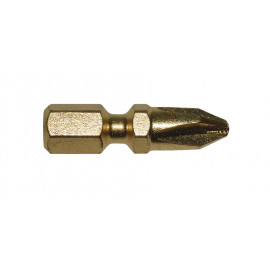 Embout de vissage Impact Gold, PH2, 25mm Bois, par 2 - longueur totale 25mm Makita | B-28488