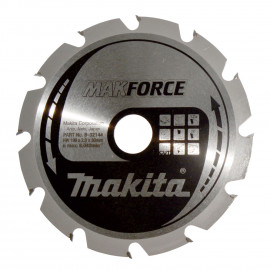 Lame de scie circulaire, Makforce T.C.T, 190 x 30mm 12 dents - diamètre 190mm - coupe-saignée 2mm Makita | B-32144