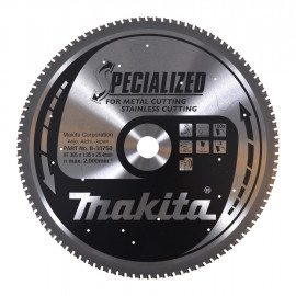 Lame de scie circulaire, alliage T.C.T spécialisé, 305 x 25,4mm 100 dents - diamètre 305mm - coupe-saignée 1,95mm Makita | B-33750