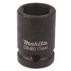 Image du produit : Douille de vissage à chocs noire IMPACT 1/2 "17x38mm - diamètre 17mm - longueur totale 38mm Makita | B-40141