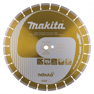 Disque diamant NEBULA pour béton - diamètre 400mm - alésage 25,4mm - Hauteur segment 10mm - 1 pièce(s) Makita | B-54069