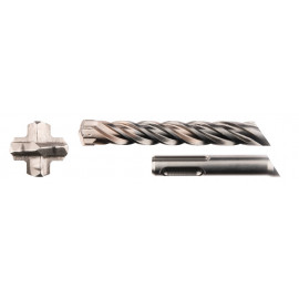 Foret béton Makita SDS-Plus 4 taillants TCT Nemesis II - diamètre 12mm - longueur totale 210mm - profondeur maxi de perçage 160mm - 1 pièce(s) | B-58338