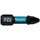 Image du produit : Embout de vissage à chocs (Impact Black) 25mm POZIDRIV - PZ2, Hexa 1/4" - 2 pièce(s) Makita | B-63644