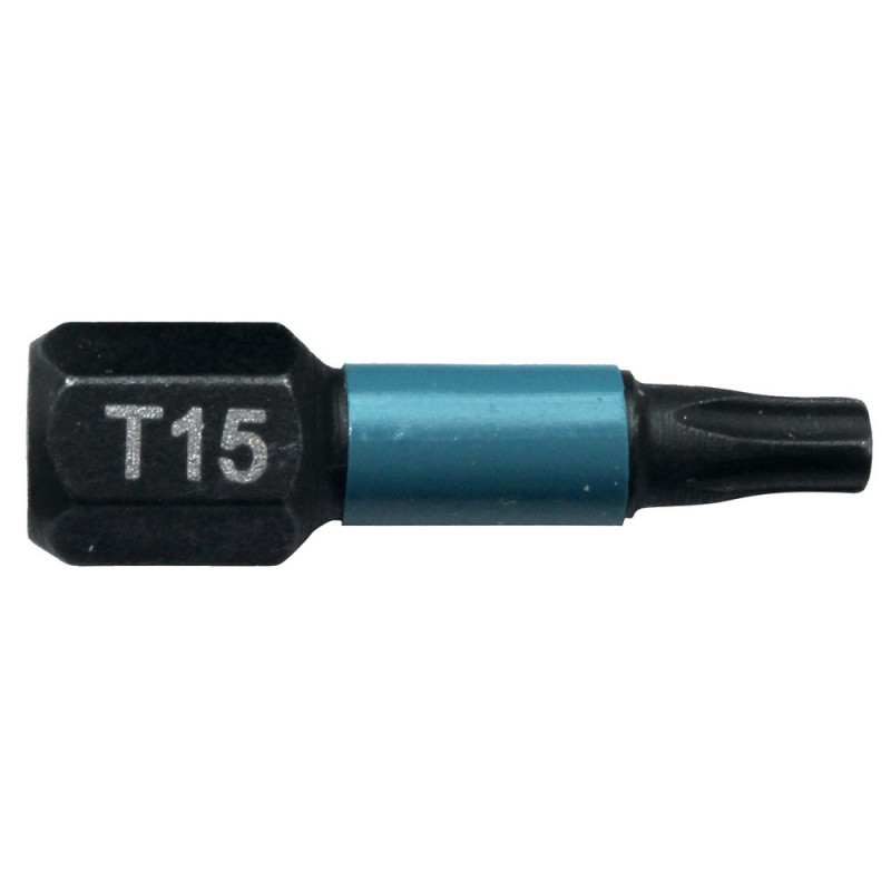 Embout de vissage à chocs (Impact Black) 25mm TORX - T15, Hexa 1/4" - 2 pièce(s) Makita | B-63666