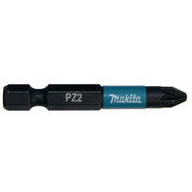 Embout de vissage à chocs (Impact Black) 50mm POZIDRIV - PZ2, Hexa 1/4" - 2 pièce(s) Makita | B-63753