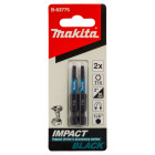 Image du produit : Embout de vissage à chocs (Impact Black) 50mm TORX - T15, Hexa 1/4" - 2 pièce(s) Makita | B-63775