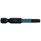 Image du produit : Embout de vissage à chocs (Impact Black) 50mm TORX - T25, Hexa 1/4" - 2 pièce(s) Makita | B-63797