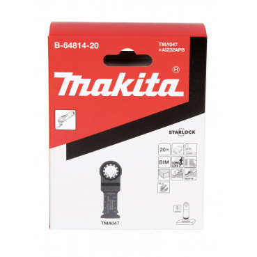 Lame de scie plongeante 32mm - lame BiM - 20 pièce(s) Makita | B-64814-20