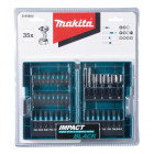 Image du produit : Coffret d'embouts de vissage Makita d'excellente qualité, 35 pièces dont douilles et embouts de tournevis torx, plats et cruciformes pour perceuse deviseuse à chocs | B-66880