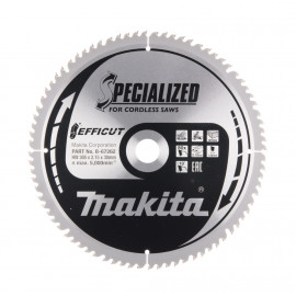 Lame de scie circulaire, T.C.T Efficut, 305 x 30mm 80 dents - diamètre 305mm - coupe-saignée 2,15mm Makita | B-67262