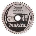 Image du produit : Lames carbures "Specialized" Inox et Métal, pour scies circulaires à métaux à batterie - diamètre 136mm - alésage 20mm - coupe-saignée 1,1mm - 45 dents Makita | B-69272