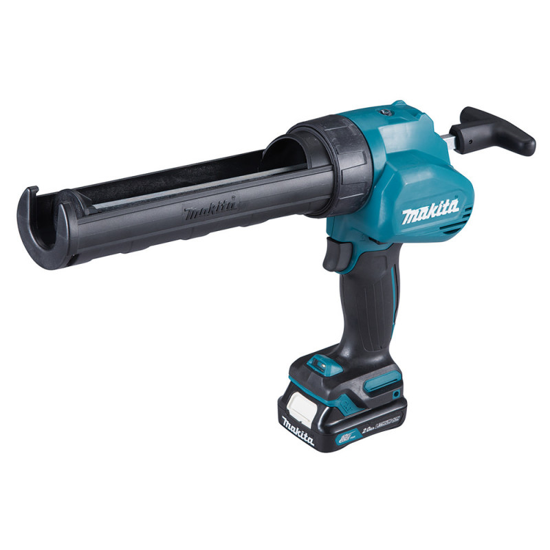 Pistolet à mastic Makita CXT 12 Volts Lithium (Li-Ion) - 2 Ah - 5 000 N - capacité de plongée 214 / 350mm | CG100DSAEA