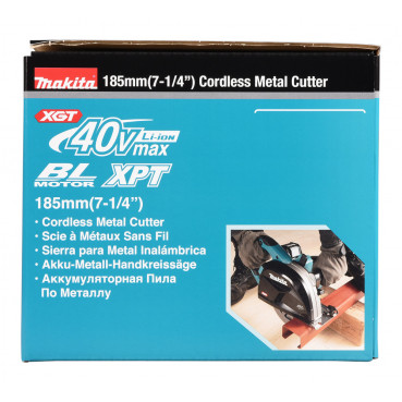 Scie à métaux Makita 185mm XGT 40 Volts MAX - sans fil Lithium (Li-Ion) - (Produit seul) - section de coupe maxi 67mm - poids 2,64kg | CS002GZ