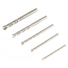 Image du produit : Coffret Makita 5 forets pour béton, à cylindrique - diamètre 4 / 5,0 / 6,0 / 8,0 / 10,0mm - longueur totale 70 / 85 / 100 / 110mm - profondeur maxi de perçage 35 / 45 / 60mm - 5 pièce(s) | D-05175