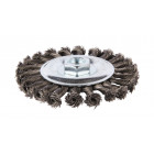 Image du produit : Brosse métallique circulaire fil acier torsadés - diamètre 125mm - filetage M14 - diamètre du fil 0,5mm Makita | D-29577