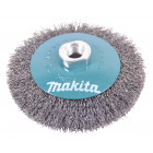 Image du produit : Brosse métallique conique à fil acier ondulés - diamètre 115mm - filetage M14 - diamètre du fil 0,3mm Makita | D-39849