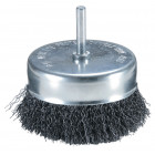 Image du produit : Brosse métallique fil acier ondulés pour perceuses - diamètre 50mm - filetage 6mm - diamètre du fil 0,3mm Makita | D-39914