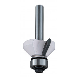 Fraise à chanfreiner (pour défonceuse) à roulement 2 taillants - diamètre 8mm - A1 34,9mm - L1 58,8mm - L2 16mm Makita | D-48692