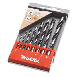 Coffret Makita 8 forets mèches à bois cylindrique - diamètre 3 - 10mm - 8 pièce(s) | D-57227