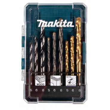 Coffret Makita de forets - diamètre 5 / 6 / 8mm - 9 pièce(s) | D-71962