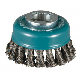 Brosse boisseau, Fil torsadé, 80mm X-LOCK - diamètre 80mm - filetage X-LOCK - diamètre du fil 0,5mm Makita | D-73380