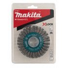 Image du produit : Brosse circulaire en fil d’acier, Fil torsadé (inclusions), 115mm X-LOCK - diamètre 115mm - filetage X-LOCK - diamètre du fil 0,5mm Makita | D-73411