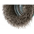 Image du produit : Brosse conique, Fil ondulé, 100mm X-LOCK - diamètre 100mm - filetage X-LOCK - diamètre du fil 0,3mm Makita | D-73449